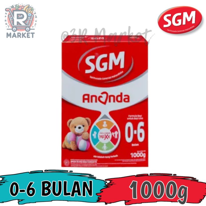 

SGM Ananda 0-6 Bulan 1000g Susu Formula Bayi