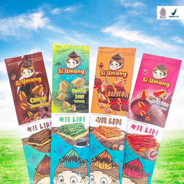 

ED315 Mie Lidi Si Umang 130 gram / 30 cm Cemilan Instan Snack NEW