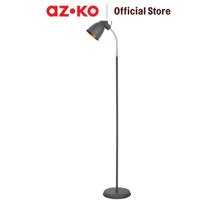 Goldenelectric Azko Eglare Retro Lampu Lantai - Hitam/Gold