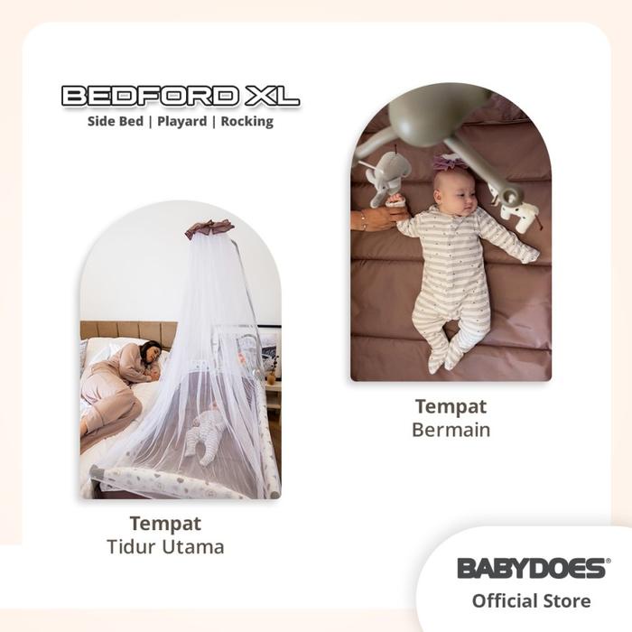 TERBARU Box Babydoes Sidebed Bedford XL / Tempat Tidur Bayi Buka Samping