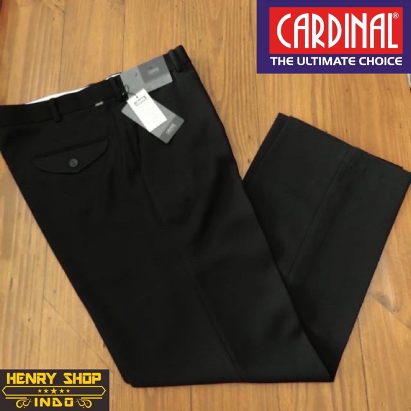 Celana Cardinal Formal Hitam Original / Celana Panjang Bahan Kerja Formal Cardinal