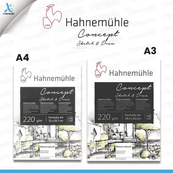 

TERBARU Hahnemuhle Concept Sketch & Drawing Buku Sketsa & Gambar 220 gsm BISA GOSEND!
