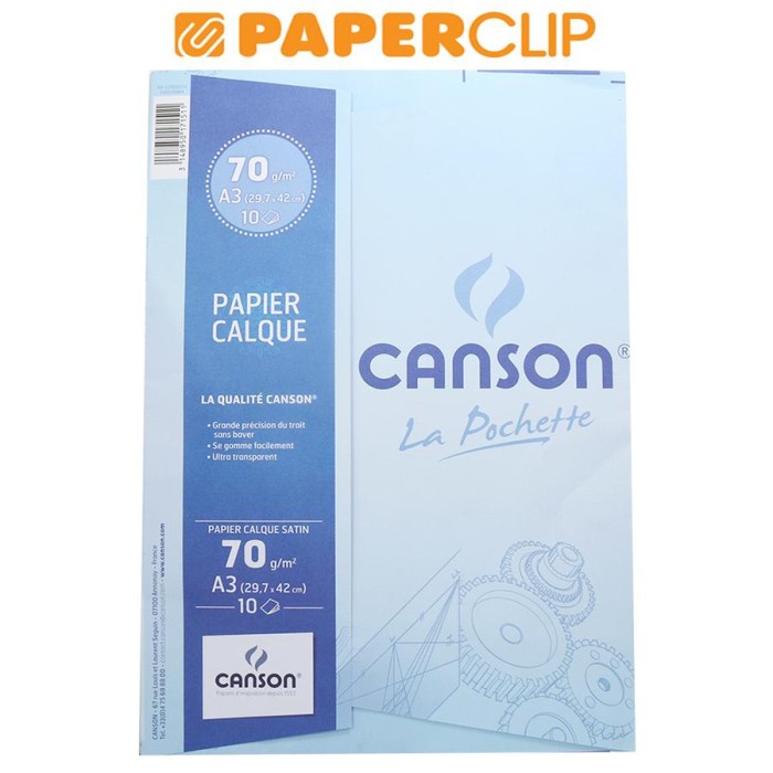 

TERBARU KERTAS KALKIR / TRACING PAPER CANSON LA POCHETTE A3 10SHEETS PROMO!