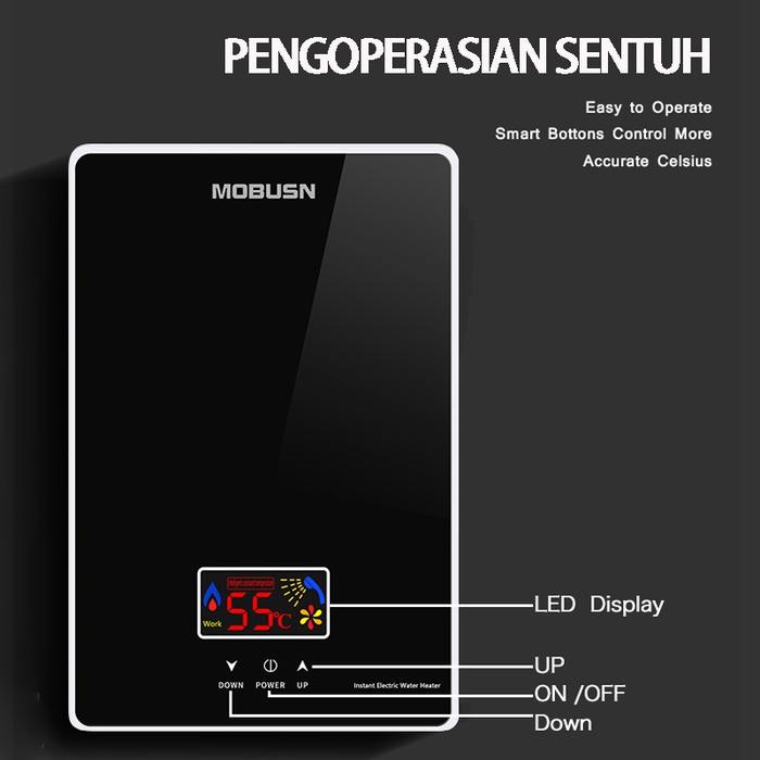 Water Heater / Pemanas Air Listrik Instan-Nikmati Air Hangat/ Pemanas Air Listrik Hemat Energi Untuk
