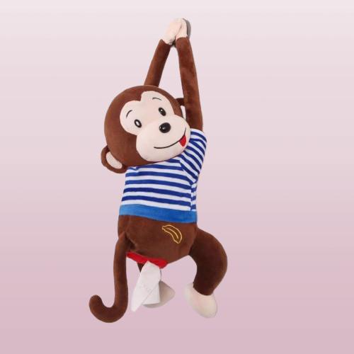 TEMPAT TISU BONEKA MONYET GANTUNG / TEMPAT TISU GANTUNG MOBIL LUCU DAN UNIK