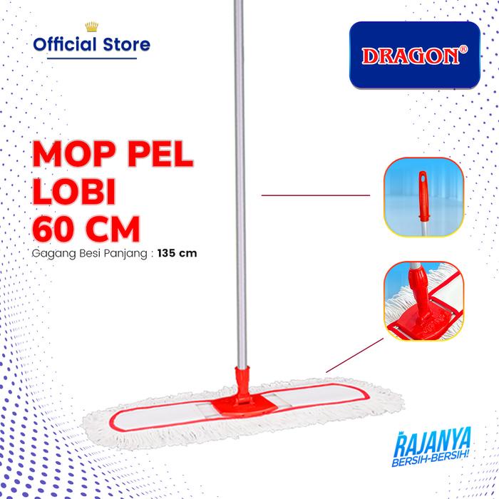 Dragon Mop Pel Lobi 60cm Gagang Besi 135cm Floor Cleaning Kain Pembersih Lantai MP231