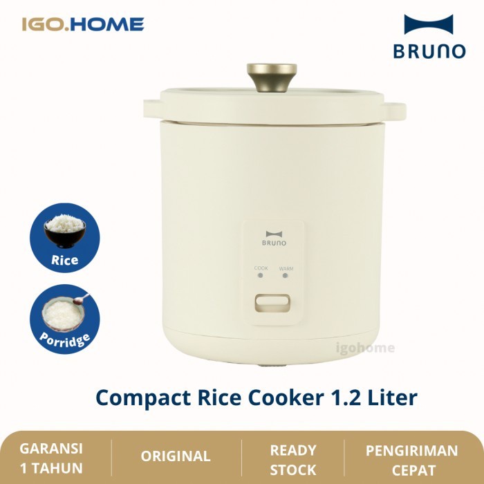 BRUNO Compact Rice Cooker Rice Cooker Mini 1.2 Liter