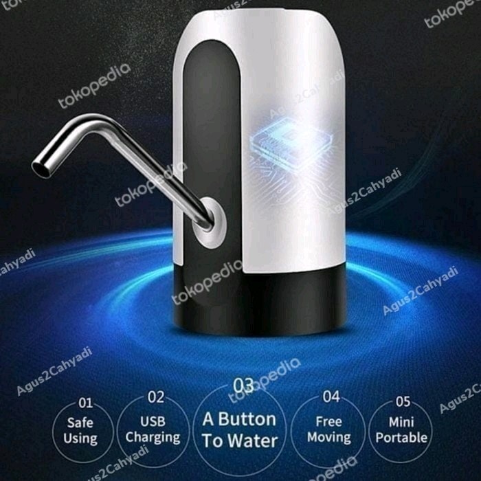 POMPA GALON ELEKTRIK RECHARGE DISPENSER AIR GALON RECHARGEABLE TUMMY