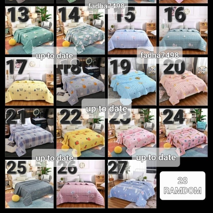 Srh Indonesia Selimut Bordir Katun Motif Bvaintg Badcover Tipis Hangat #Gratisongkir #Sale #Discount