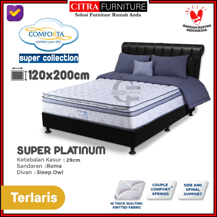 springbed comforta super platinum 120x200 - FULL SET