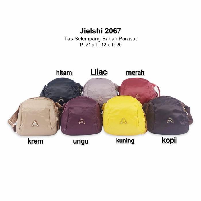 Jielshi tas selempang wanita medium sling bag cewek terbaru waterproof anti air