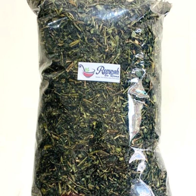 

FRESH daun sambiloto cacah kering 1kg harga grosir