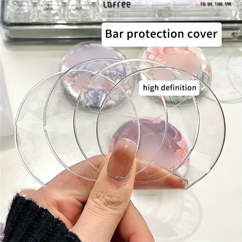 10Pcs Transparent Pvc Badge Protector Case For 58Mm & 75Mm Anime Badge Cover Ita Bag Accessories Pin