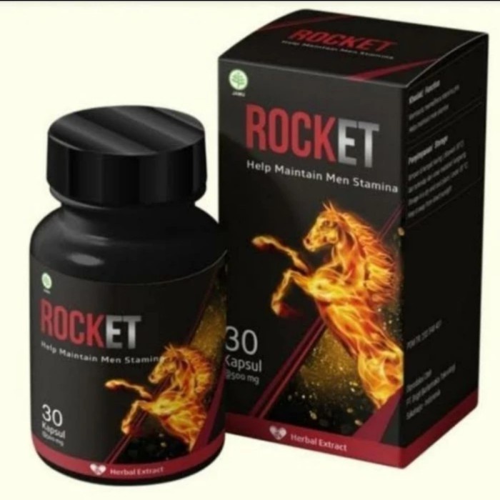 ROCKET Asli Herbal obat Stamina Kuat Pria, PilPembesar ROKET Original