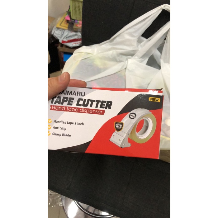 

cusss order] tape cutter pemotong lakban 2 inch daimaru model keong anti slip