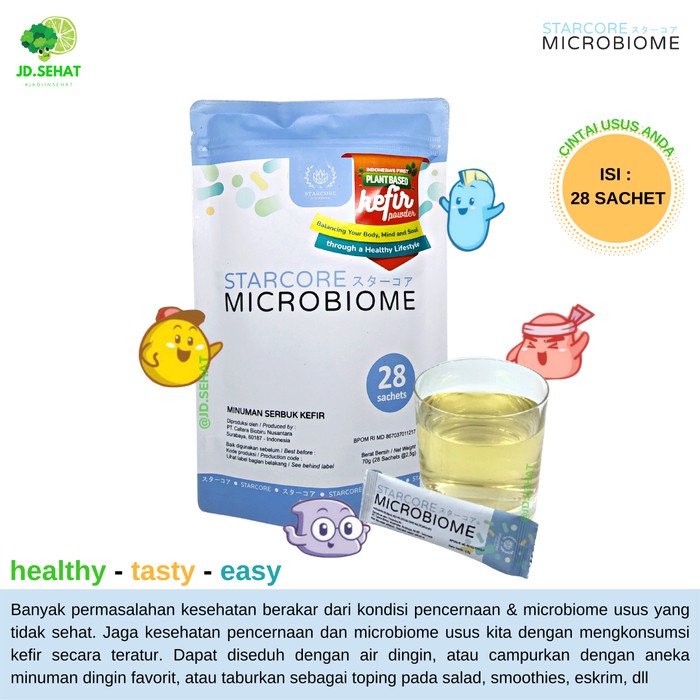 

Minuman Serbuk Kefir STARCORE MICROBIOME Vegan Non Dairy 28 sachet