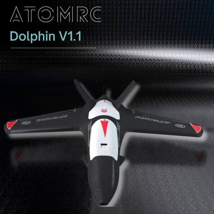 AtomRC Dolphin 845mm PNP Fixed Wing FPV Airplane Black Version