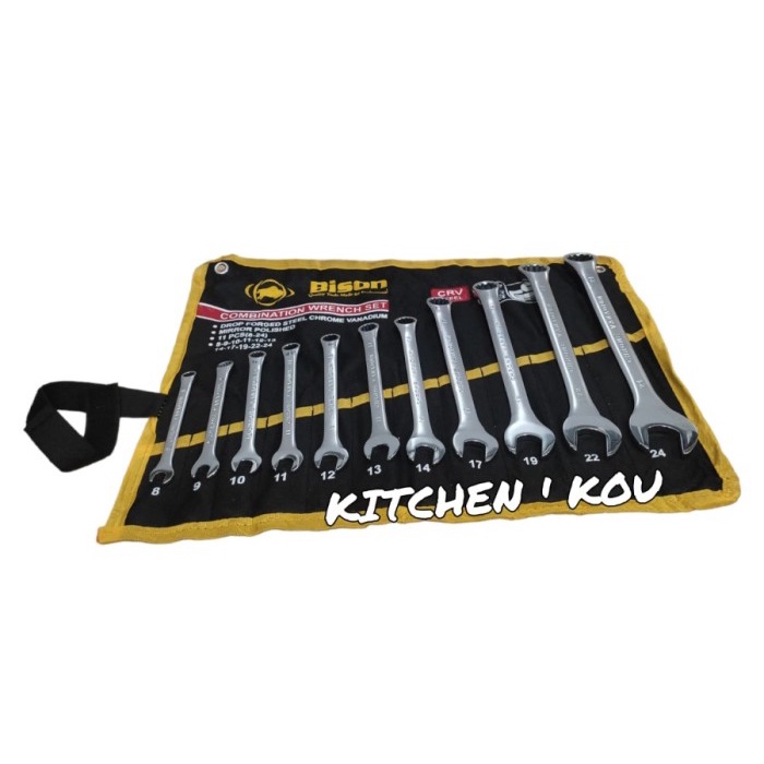 Paling Baik Kunci Ring Pas Set Ats 14Pcs (8Mm-32Mm) / Combination Spanner Set Ats