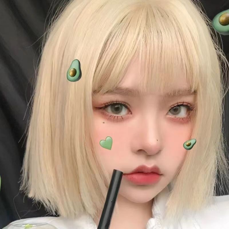 Wig Rambut Pendek Cantik / Rambut Palsu Pendek Gaya Wanita Canti Korea / Rambut Palsu Pendek Wig