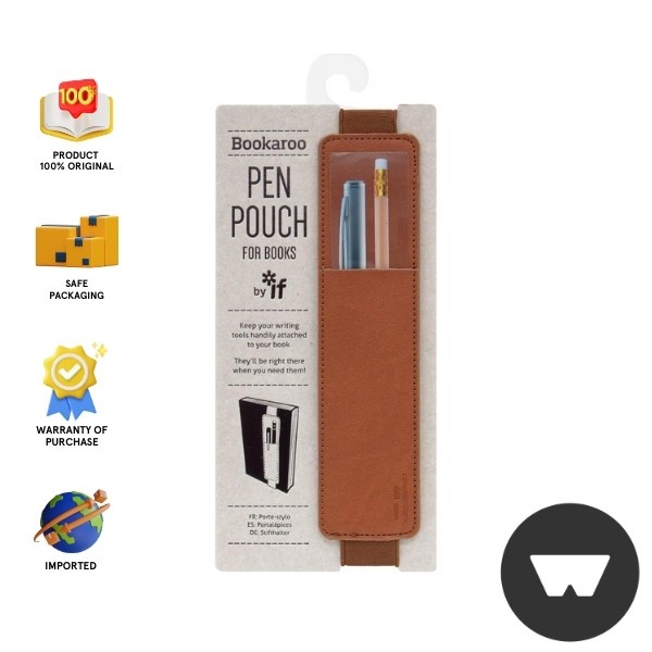 

Ready If : Bookaroo Pen Pouch - Brown