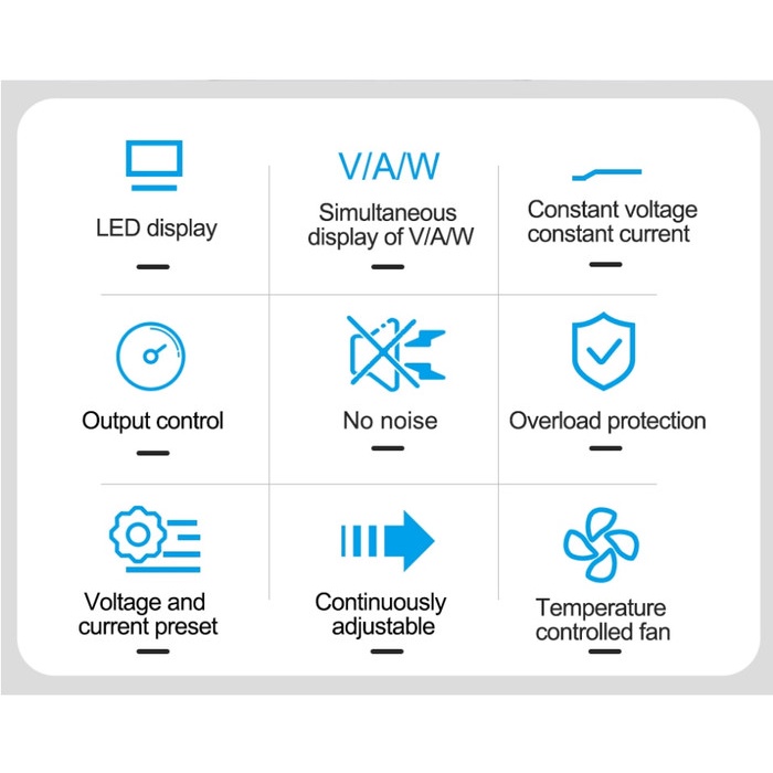 TOP GVDA POWER SUPPLY STABILIZER DC ADJUSTABLE REGULATED SWITCH -