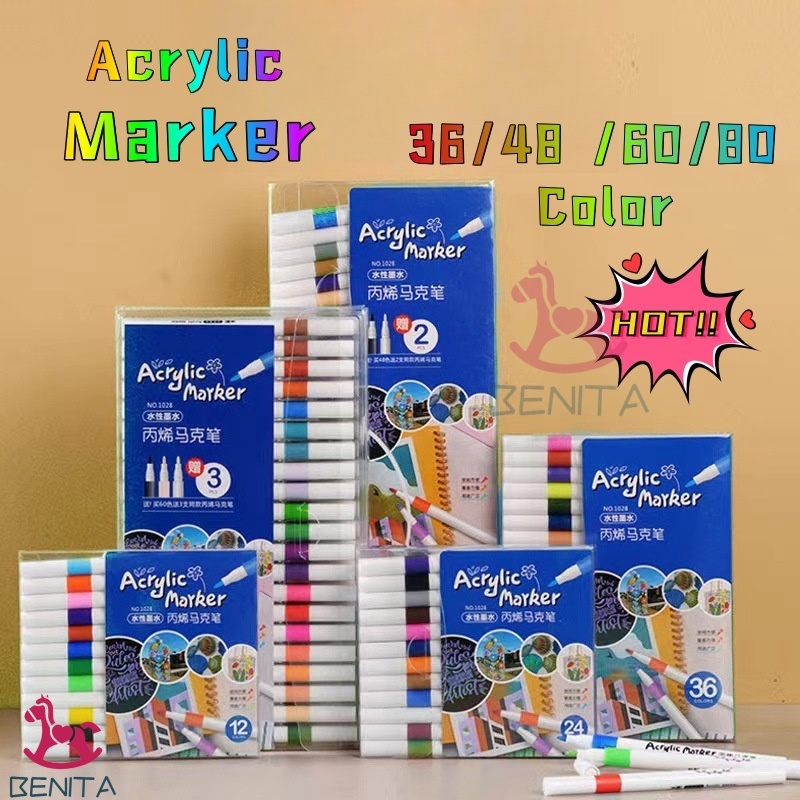 

Akrilik PenPen Akrilik Marker Warna Cepat Kering Tahan Air / Spidol Acrylic Painter / Menggambar