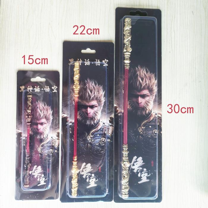 22CM BLACK MYTH SUN WUKONG GAME TOYA SAKTI TONGKAT GOKONG PAJANGAN AKSESORIS TONGKAT BESI ALLOY