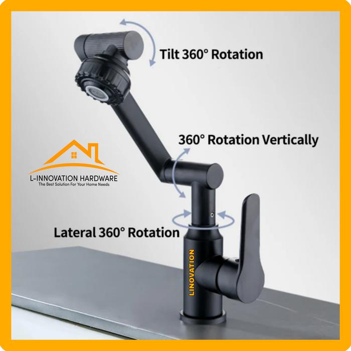 Terbaik Kran Cuci Piring Wastafel Keran Air Sink Dapur Stainless Serbaguna