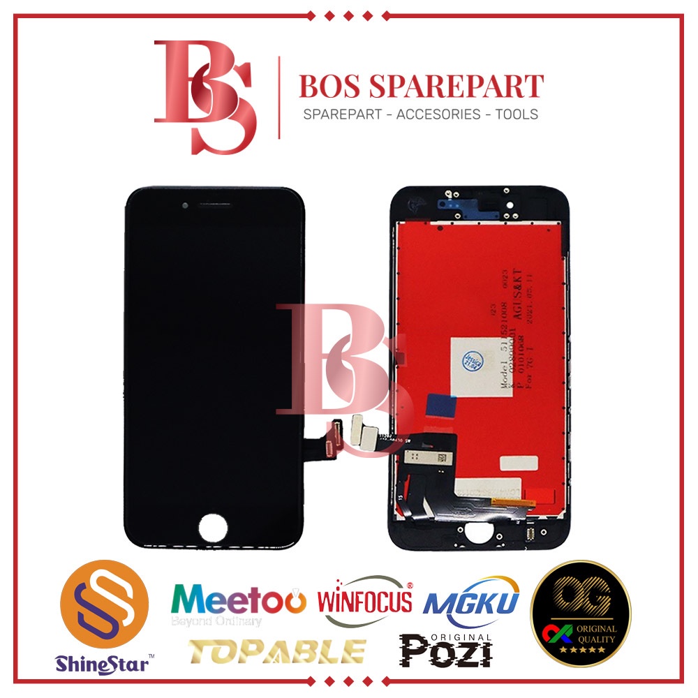 Lcd Touchscreen Iphone 7/7G Original Hitam/Putih