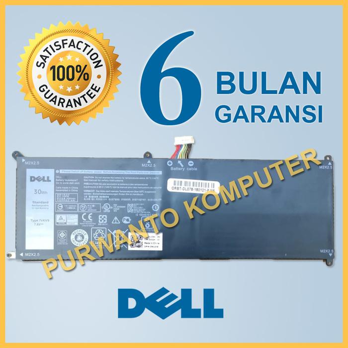 Ready Original Baterai Batre Laptop Dell Latitude 12 E7275 12 7275 . 7VKV9