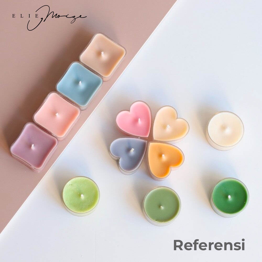 TEA LIGHT CANDLE JAR - TEMPAT WADAH LILIN KECIL PLASTIK - TEALIGHT HAPPY SHOPPING :)