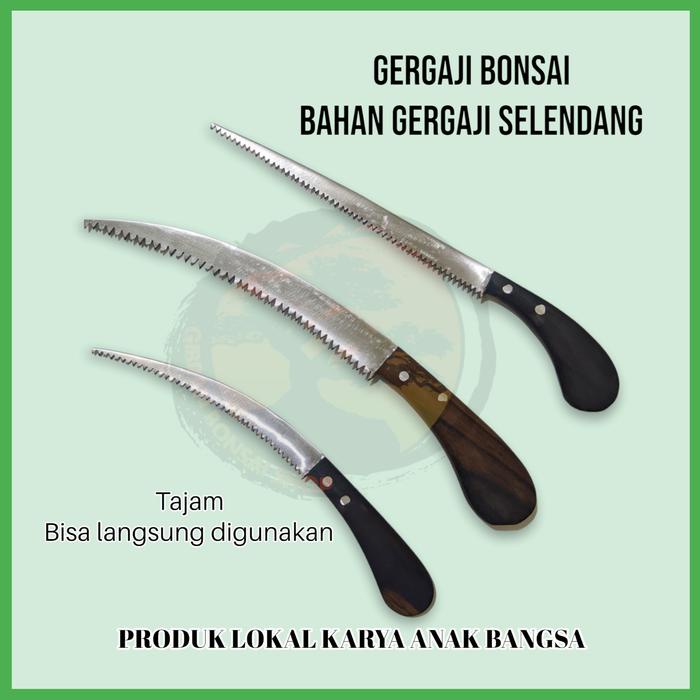 Gergaji bonsai bahan baja gergaji selendang alat bonsai