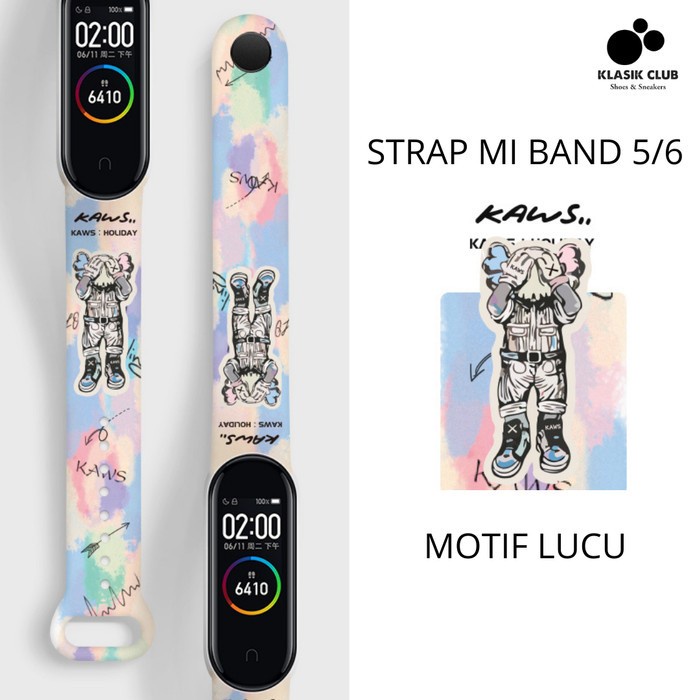 (Expert) Strap MiBand 5 6 Strap Silicone Tali Pengganti Xiaomi Mi Band 6 Anime