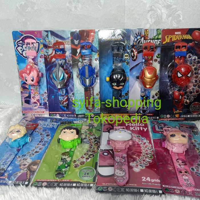 Jam Tangan Anak Digital Proyektor Ultraman laser