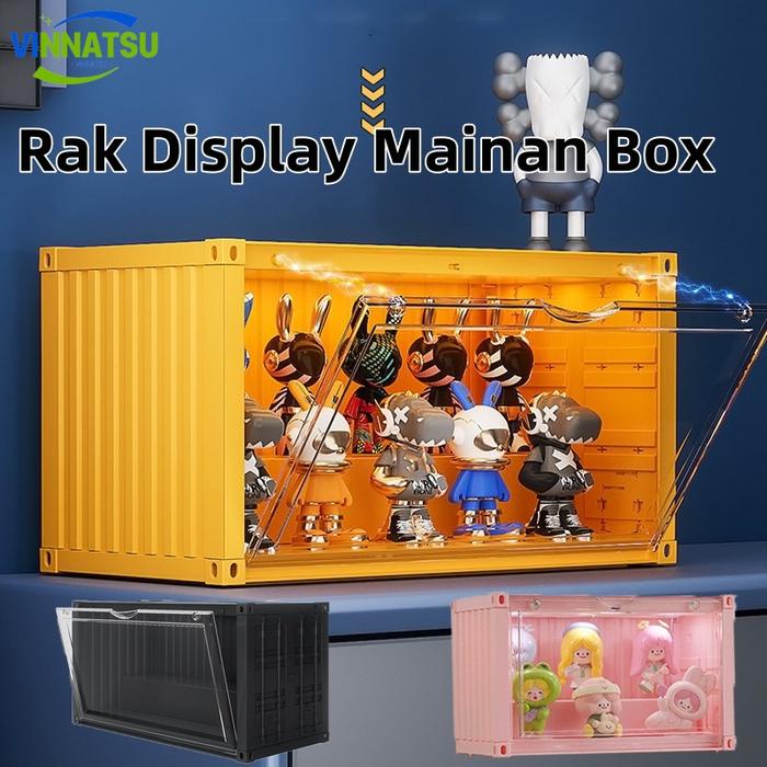 [Vinnatsu] Box Rak Penyimpanan Mainan Kayu Akrilik Display Box Kotak Rak Display Mainan Box Display
