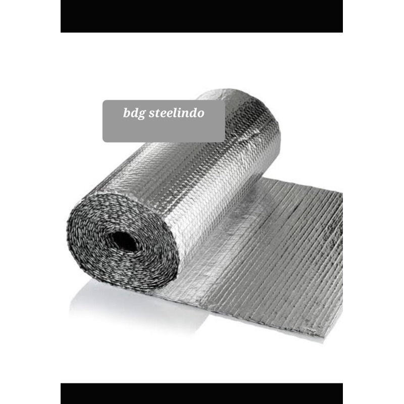 ALUMUNIUM BUBBLE FOIL / METALAZING INSULASI PEREDAM PANAS ALUMINIUM ALMUNIUM
