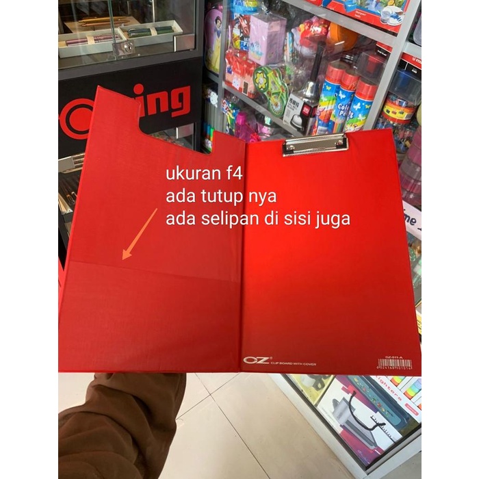 

] papan dada tutup clipboard oz F4 cover sintetis idem bantex papan ujia