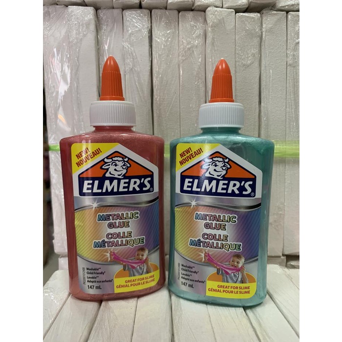 {{{{}}] elmers metalic glue slime 147 ml satuan ada 2 warna usa brand