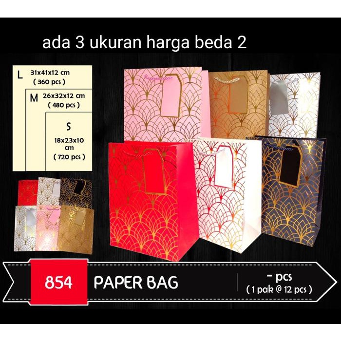 

.........] paper bag foil kipas 31x41x12 cm satuan herman kode 854 besar