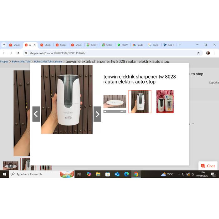 

!!!!!!] tenwin elektrik sharpener tw 8009 rautan elektrik auto stop