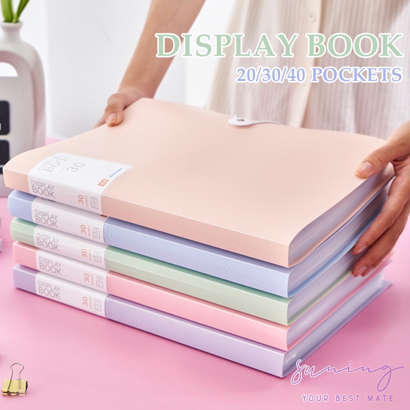 

Display Book / Map File Dokumen A4 20/30/40 Halaman Warna Pastel-Suning Mall