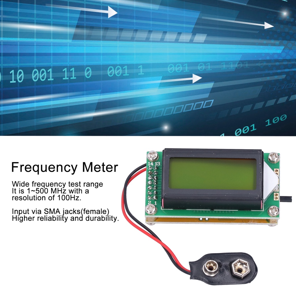 1‑500MHz Hertz Tester BYS459‑1500 Hertz Tester 1‑500MHz Frequency Counter Meter Testing Module Frequ
