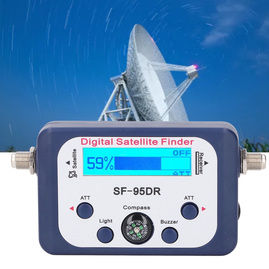 Satellite Finder Digital Satellite Finder 950‑2150MHz LCD Display Backlit Portable Satellite Finder