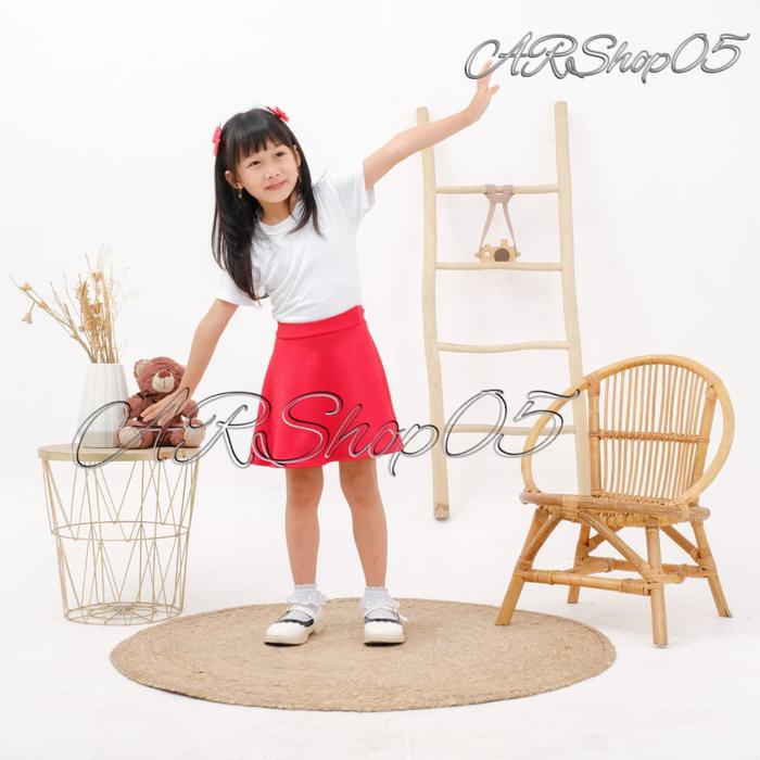 Gemiloo- Rok korean Style Mini Skrit Flare Rok Korean Anak Warna Terbaru Fashion