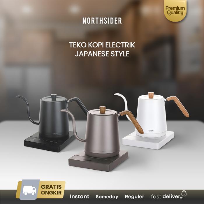 Jinsei Teko Kopi Electric Gooseneck Coffee Kettle Japanese Zk-Kh202