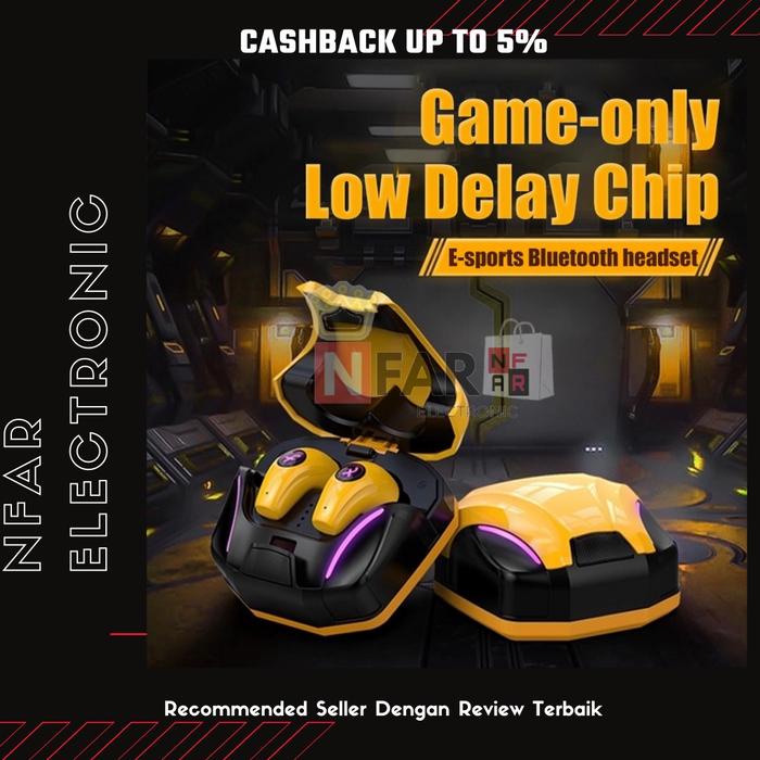 Headset Bluetooth Tws Gaming Transformers Earphone Tws Bluetooth 5.0 - Asli