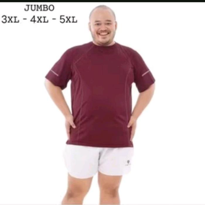 SALE TERBARU KAOS OLAHRAGA PRIA DRYFIT JUMBO BIG SIZE 3XL - 4XL - 5XL LENGAN PENDEK / KAOS SPORT