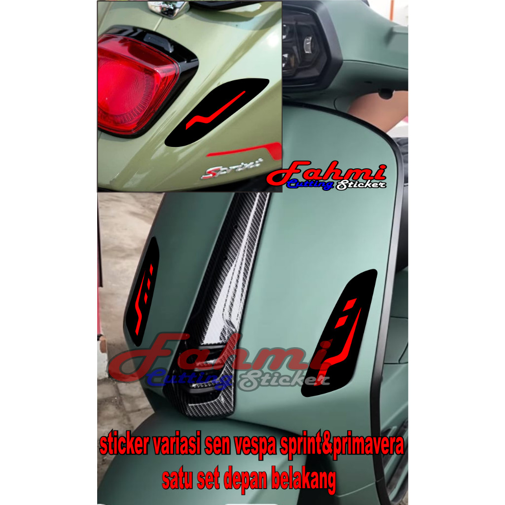 sticker sen variasi vespa sprint&primavera WE