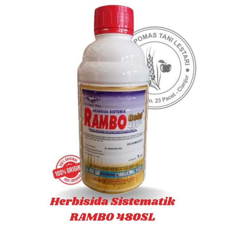 HERBISISA RAMBO GOLD 1 LITER RACUN RUMPUT OBAT PEMBASMI GULMA LIAR
