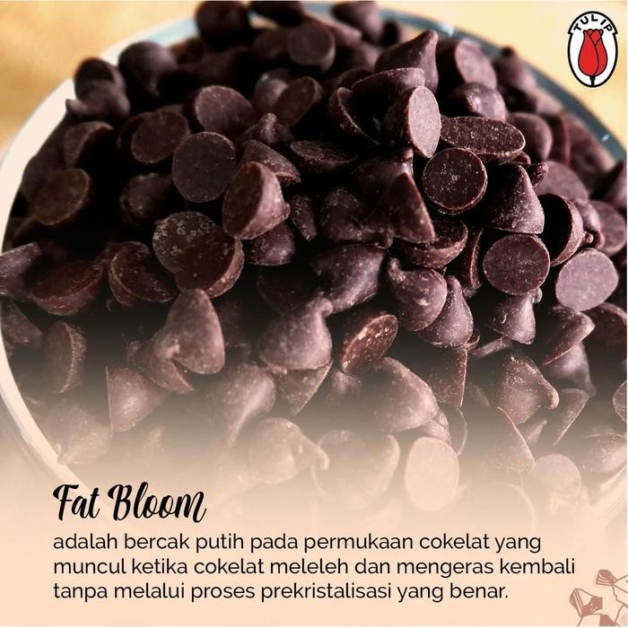

COKLAT CHIP COMPOUND HITAM TULIP 1KG DARK COMPOUND CHOCO CHIPS